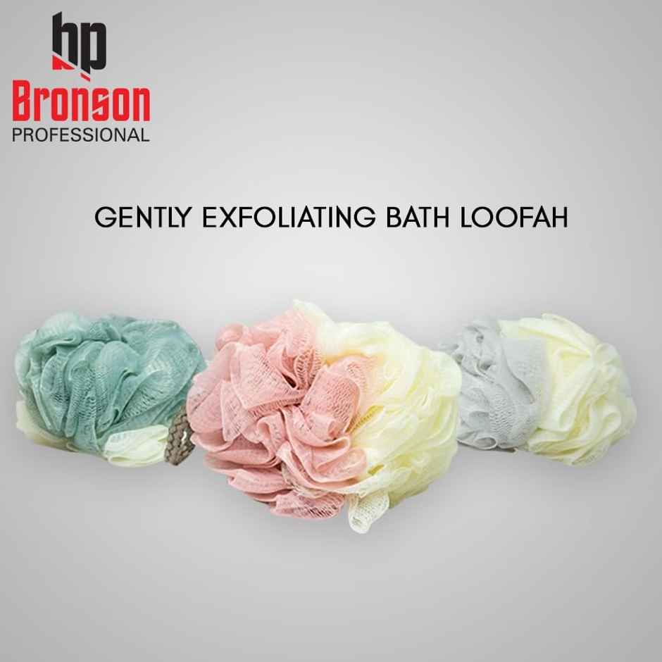 Bronson Professional Bath Sponge Loofah Big Round For Body Scrubbing (Color May Vary)