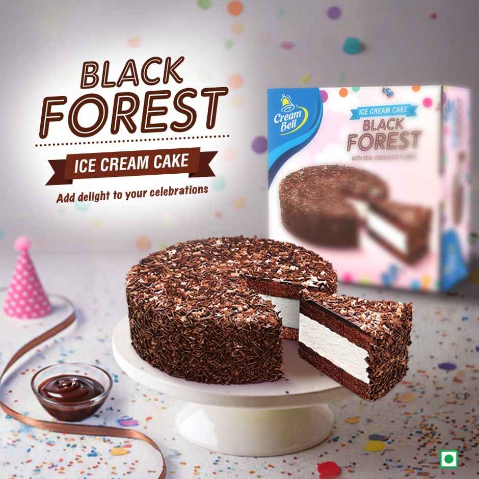 Cream Bell Black Forest Ice Cream Cake | Soft & Creamy