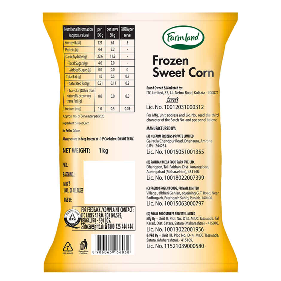 Farmland Sweet Corn | No Added Colours