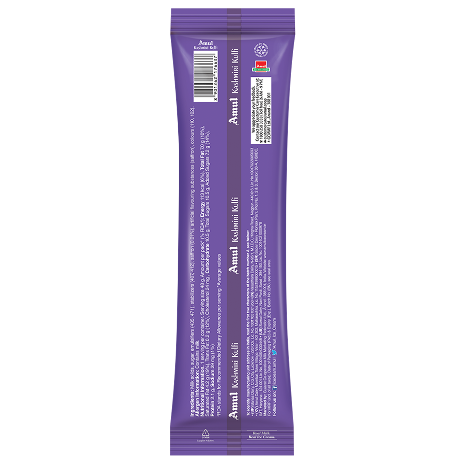 Amul Kashmiri Kulfi Icecream Stick