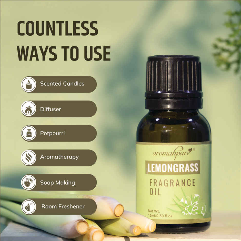 Aromahpure Fragrance Oil | Lemongrass Aroma Oil for Home Fragrance