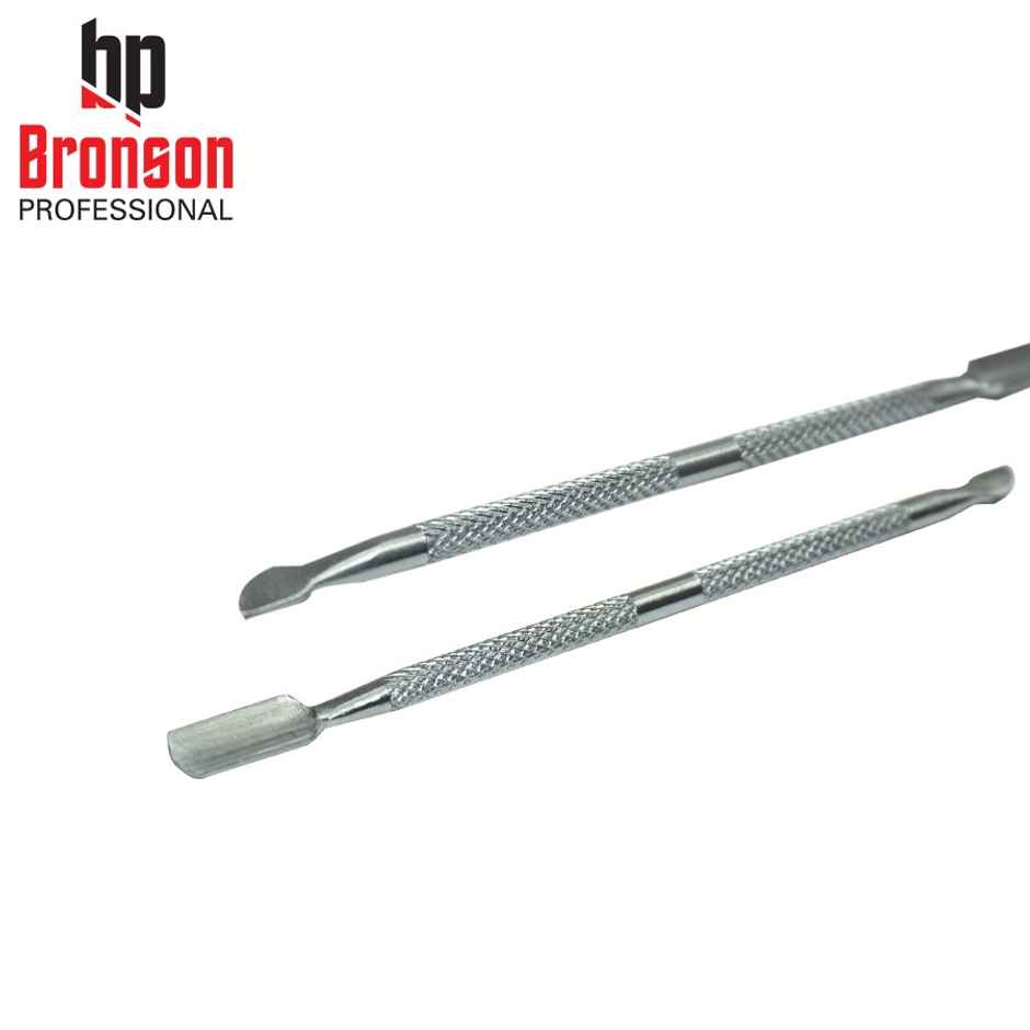 Bronson Professional Nail Pusher And Cuticle Remover Tool | Silver