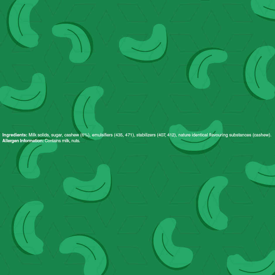 Amul Kaju Malai Kulfi Roll Cut