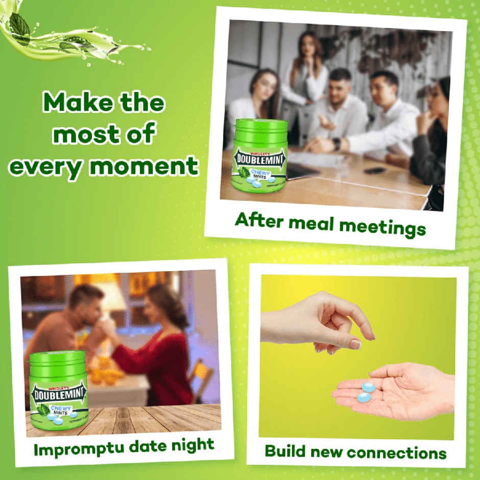 Doublemint Peppermint Flavour Chewy Mints Pot