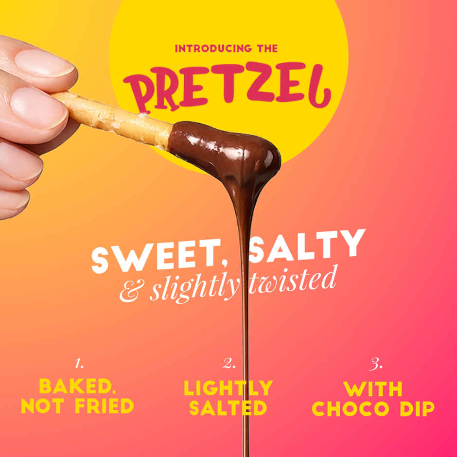 Beanly Choco Hazelnut Spread with Pretzel Sticks