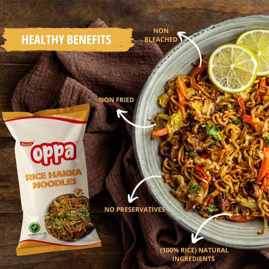 Oppa Rice Hakka Noodle - Naturally Gluten Free | No Maida And Non Fried