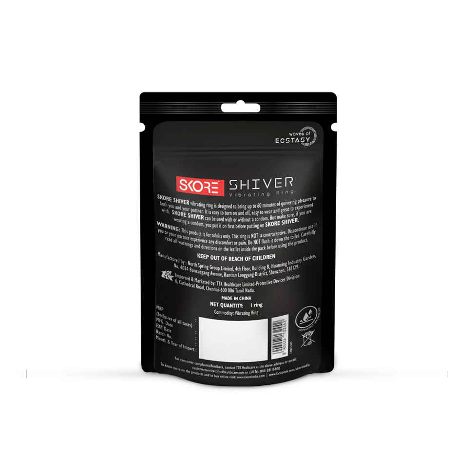 Skore Shiver Vibrating Ring For Him | Flexible