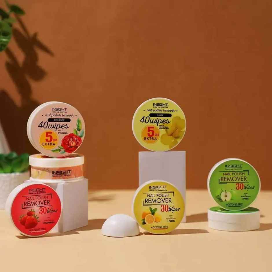 Insight Cosmetics Nail Polish Remover Wipes | Apple