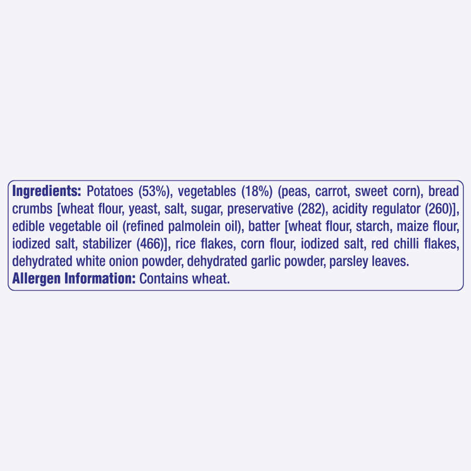 Amul Happy Treats Veg Burger Patty