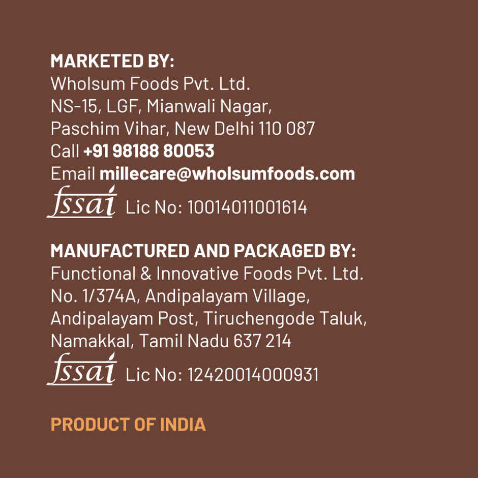 Mille Instant Chocolate Oats with millets | almonds and flax seeds