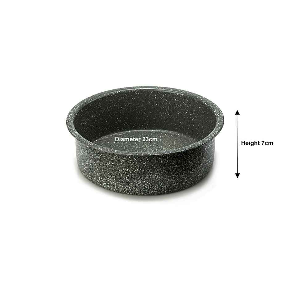 Petals Granite Non Stick Coating Round Cake Baking Mould Pan