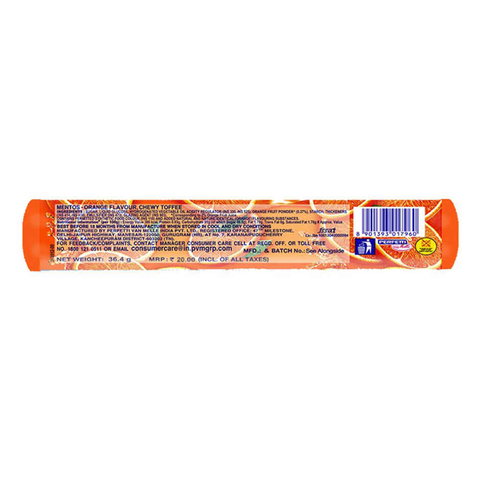 Mentos - Orange Chewy Candy Stick 
