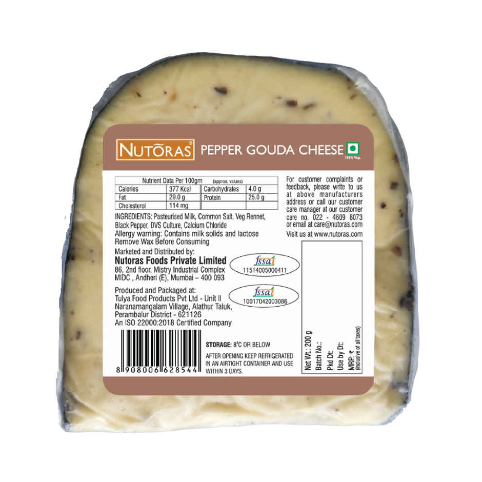 Nutoras Pepper Gouda Cheese
