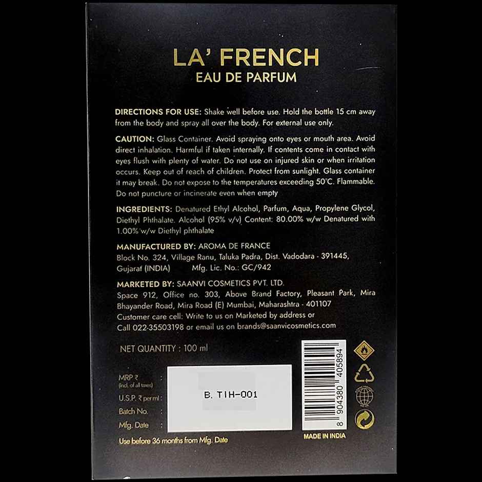 La French Timeless Perfume For Men
