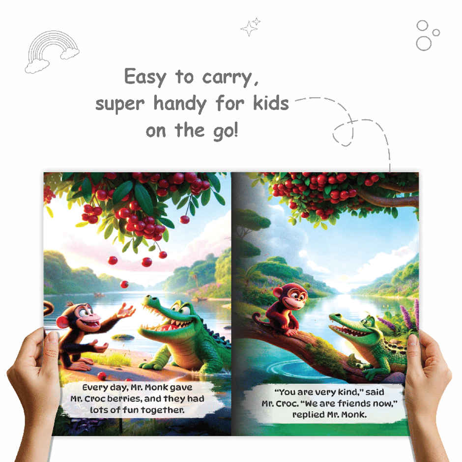 Physics Wallah 10 Bedtime Story Book Set For Children|Short Animal tales | 3- 10 Years