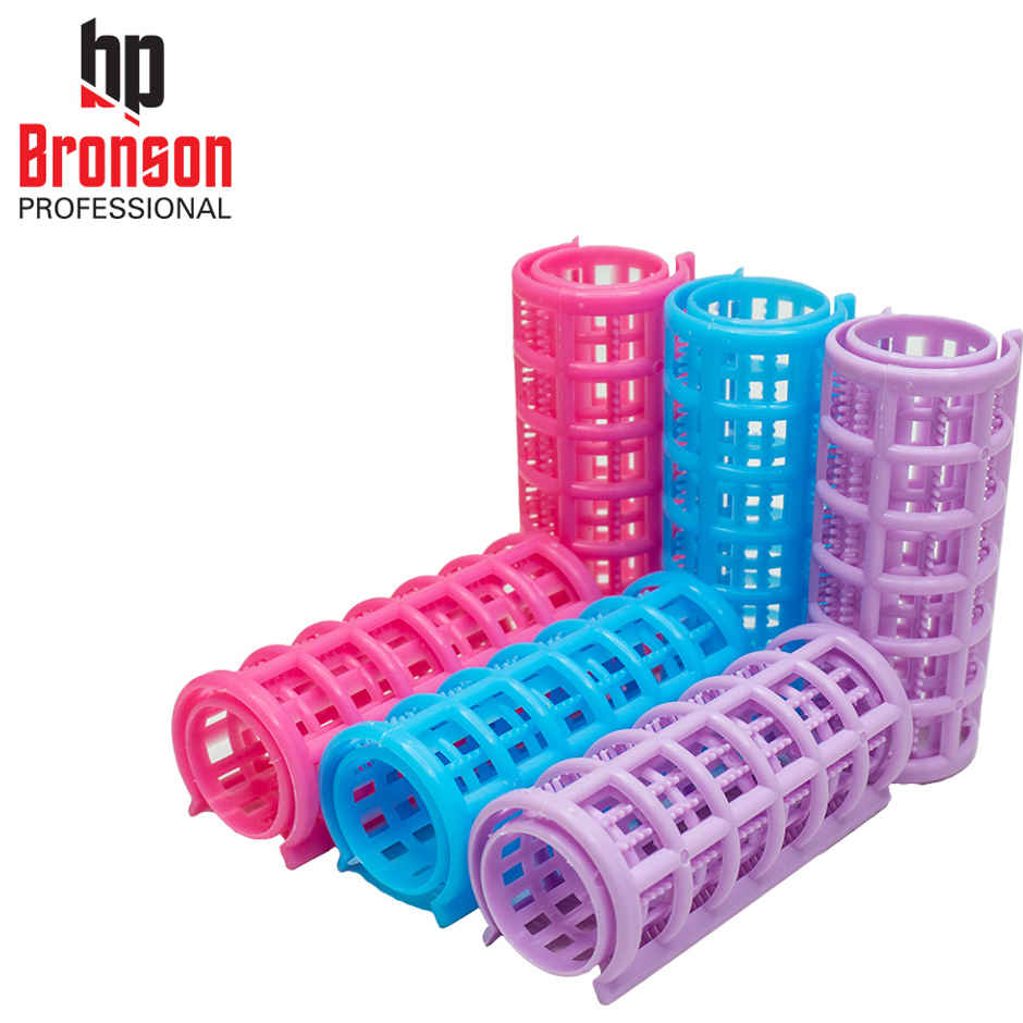 Bronson Professional Roller Curlers Clips For Women | 25mm | Multicolor
