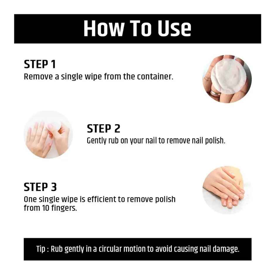Insight Cosmetics Nail Polish Remover Wipes | Apple