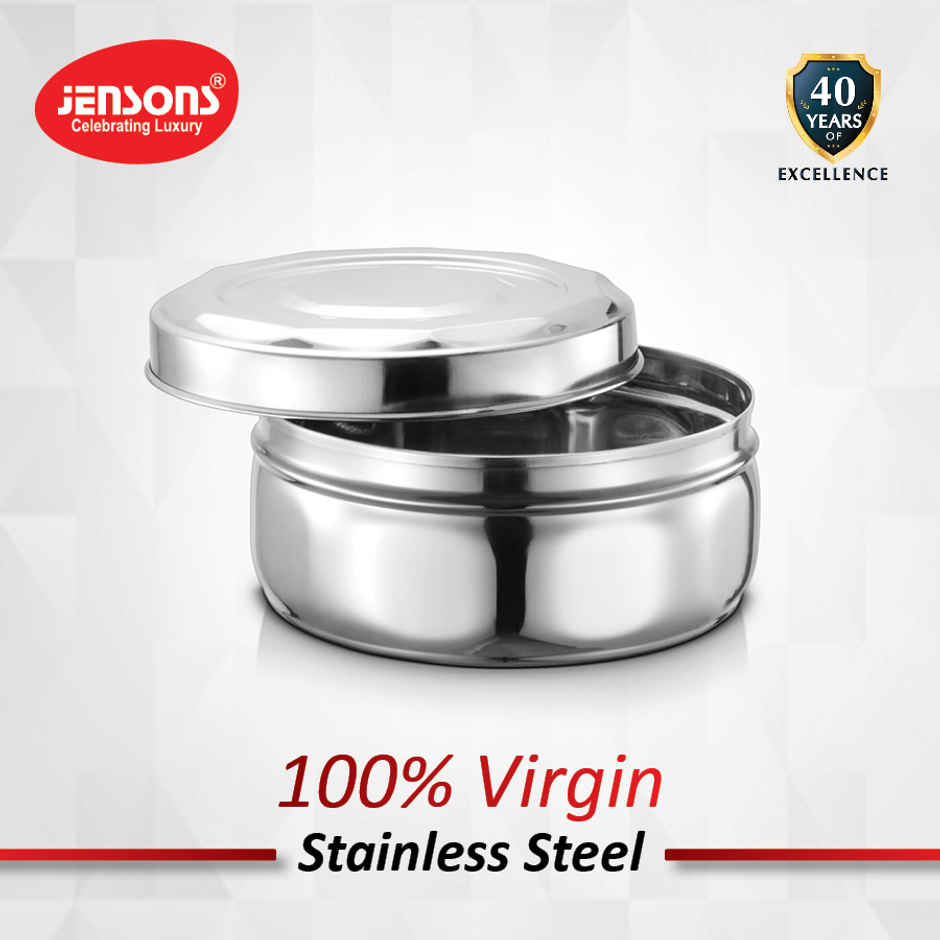 Jensons Ss 3 Pcs Diamond Storage With Steel Lid