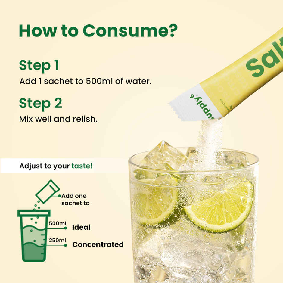 Supply6 Salts | Electrolyte Mix | Lime | Sodium | Potassium | Magnesium | Zinc | Fiber