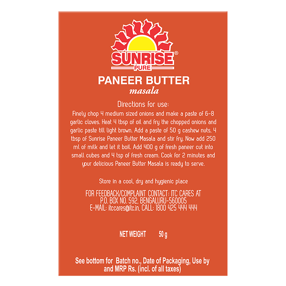 Sunrise Pure Paneer Butter Masala