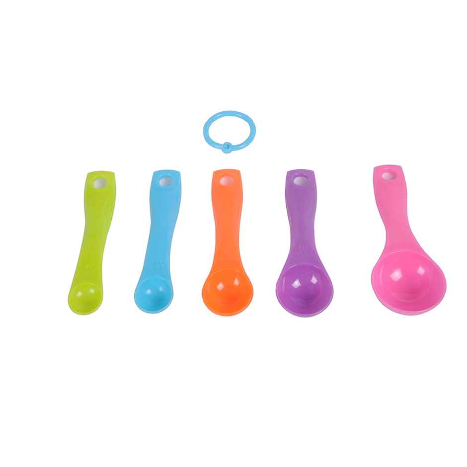 Petals Plastic Baking Cooking Measuring Spoon Set of 5