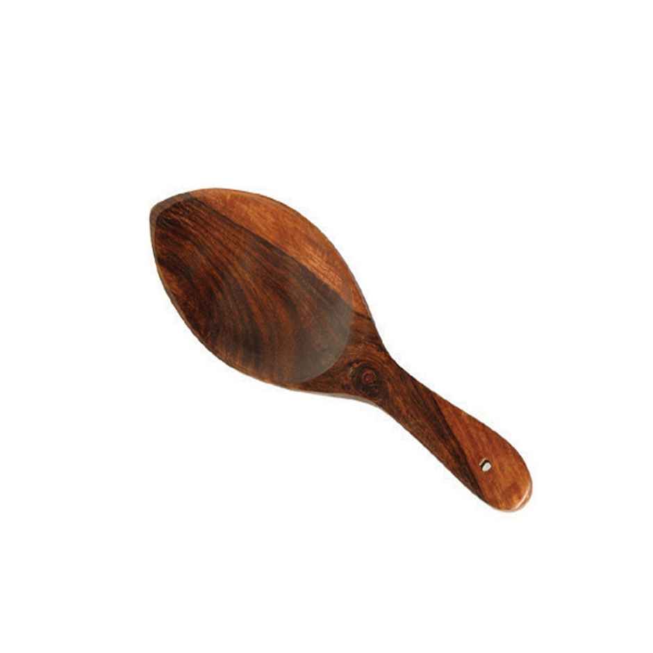 Petals Wooden Cooking Serving Spoon Spatula Rice Server | 25cm