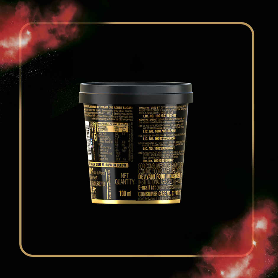 Infino Zero Added Sugar Velvety Strawberry Cup