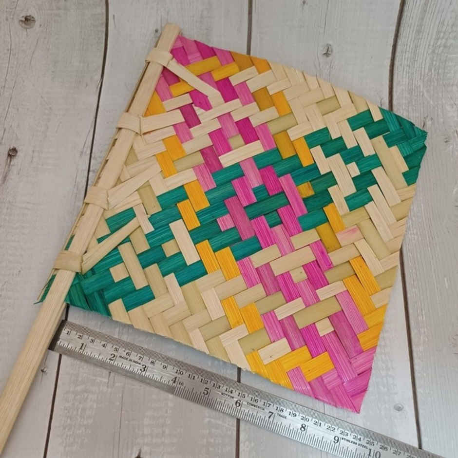 Bamboo Fan Multicoloured