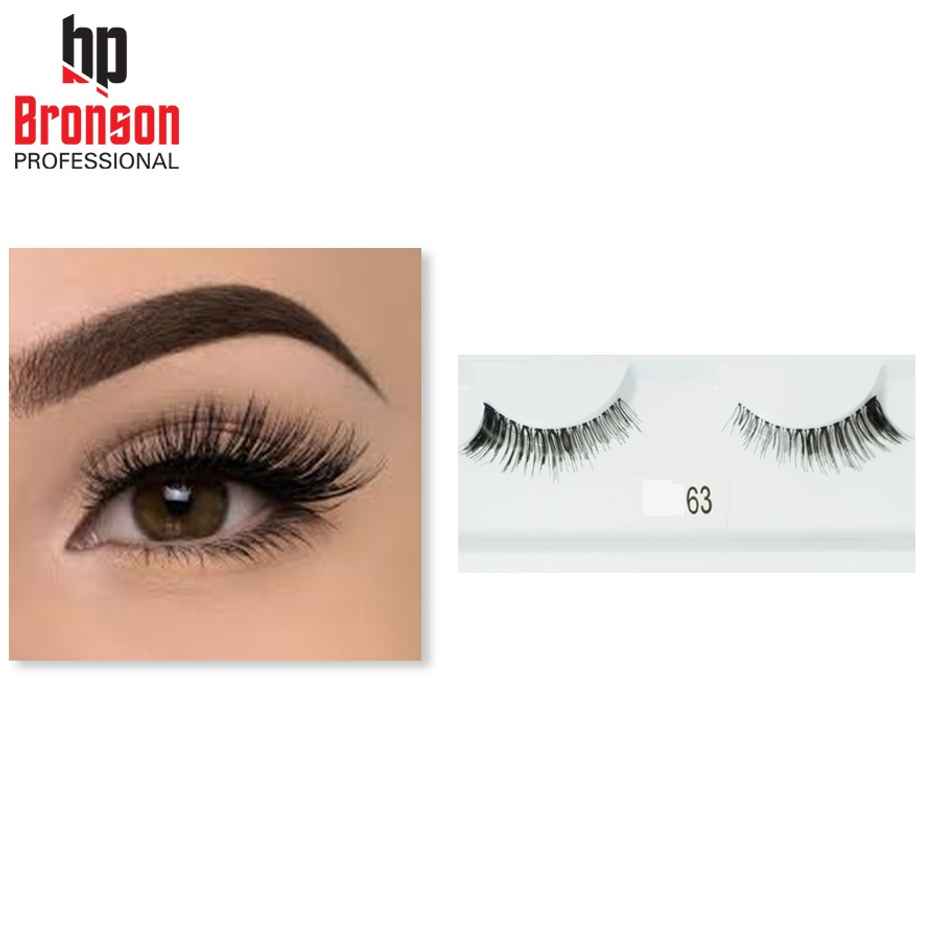 Bronson Professional Synthetic Hair and Lightweight Long Natural Look False Eyelashes - 63