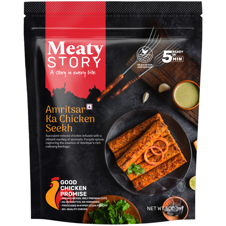 Meaty Story Amritsar Ka Chicken Seekh