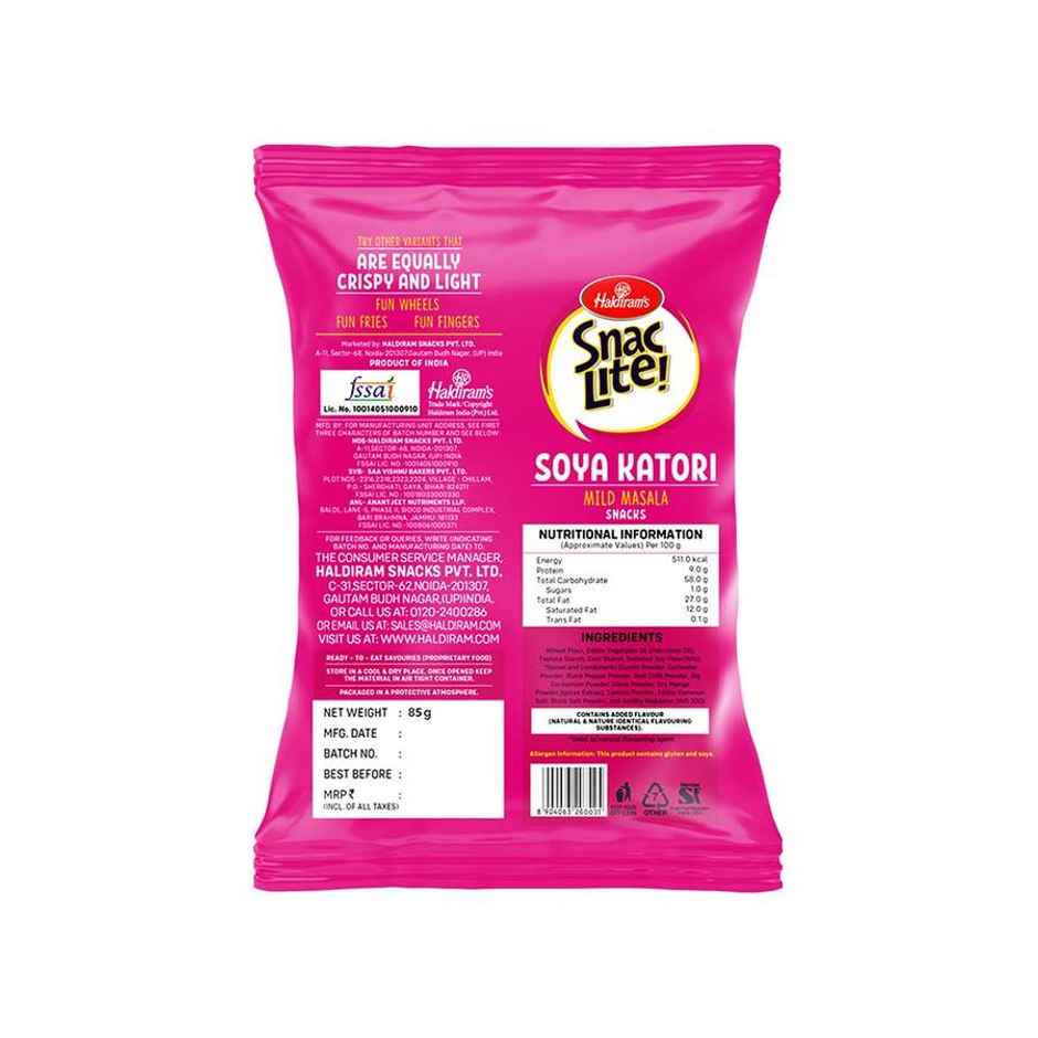 Haldiram's Snac Lite Soya Katori Mild Masala Combo