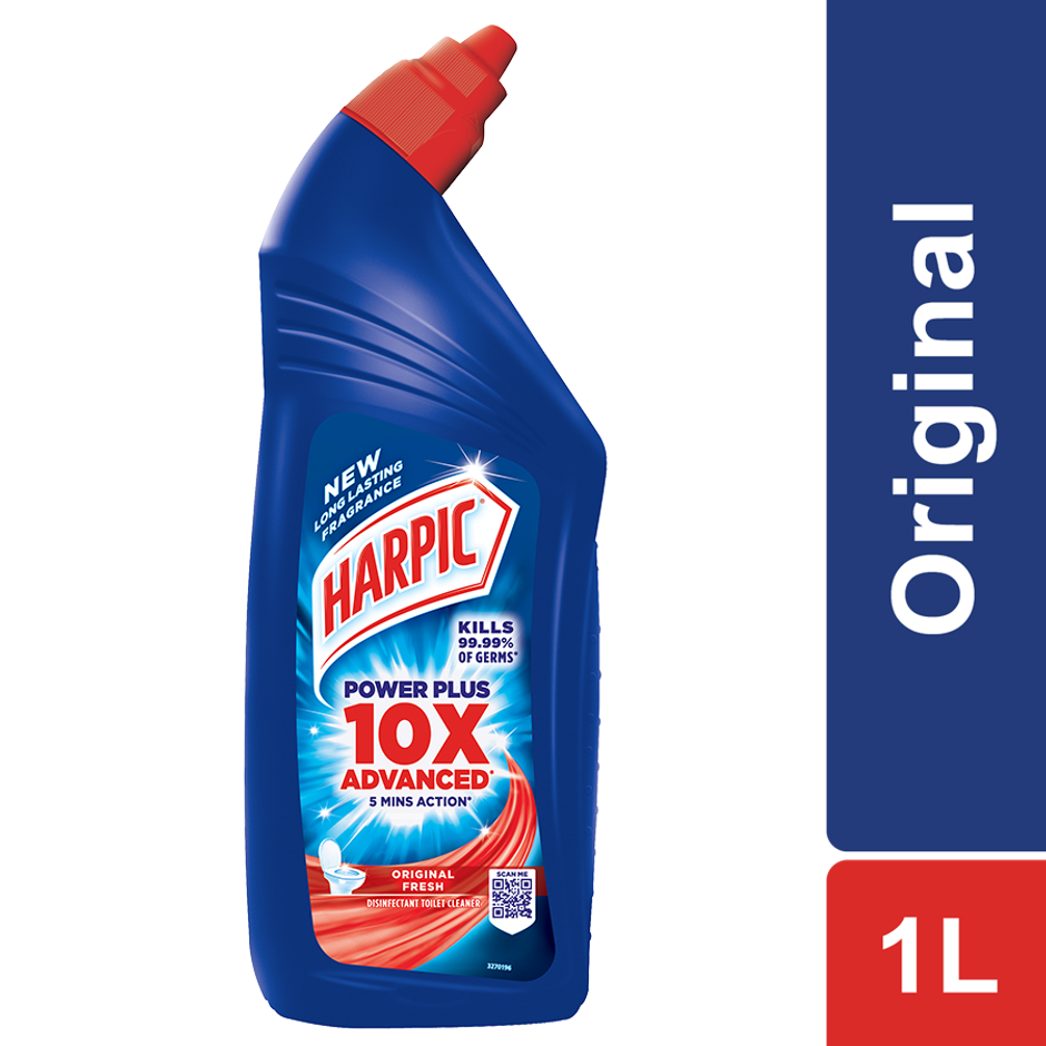 Harpic Disinfectant Toilet Cleaner Liquid Original 1 L & Lizol Disinfectant Surface & Floor Cleaner Liquid Citrus 1 L Combo