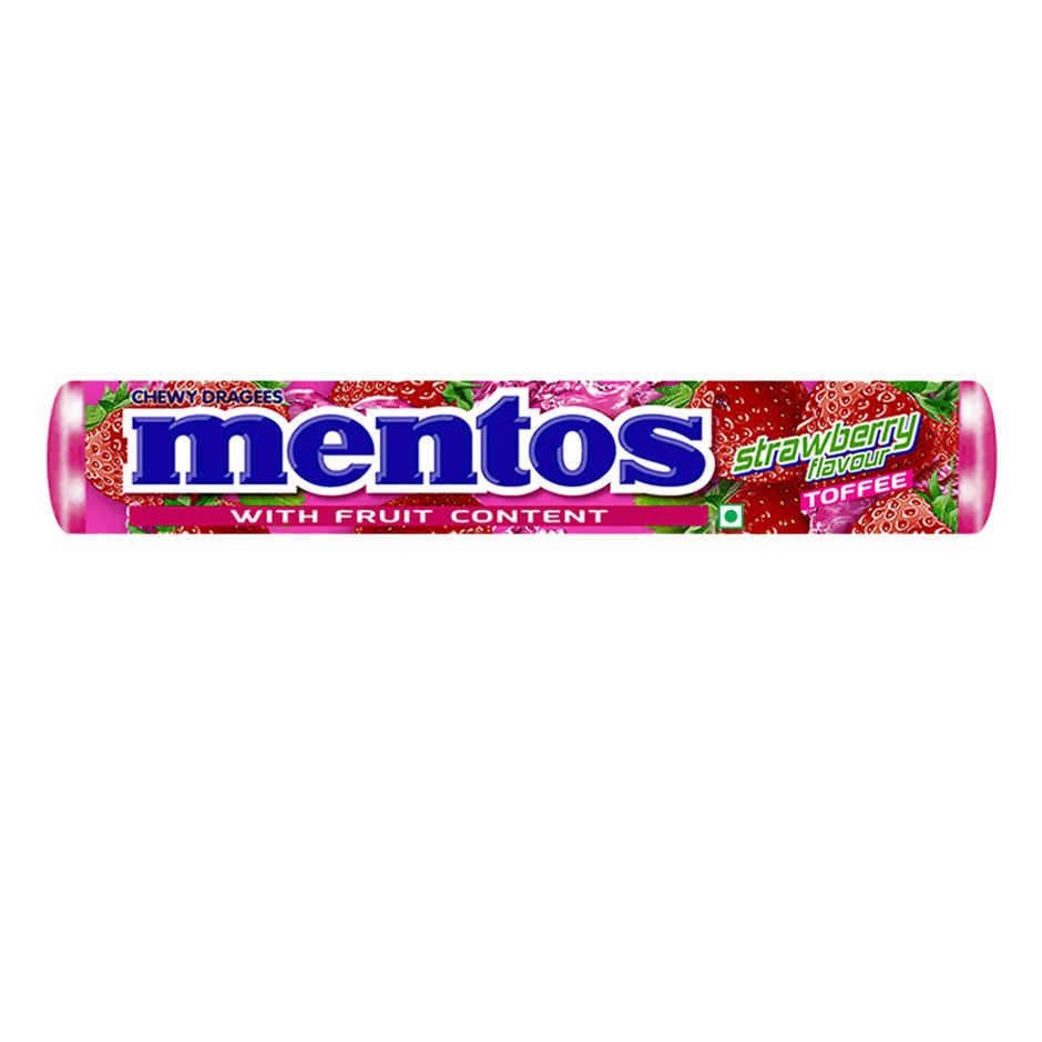Mentos Chewy Candy Stick - Strawberry Flavour