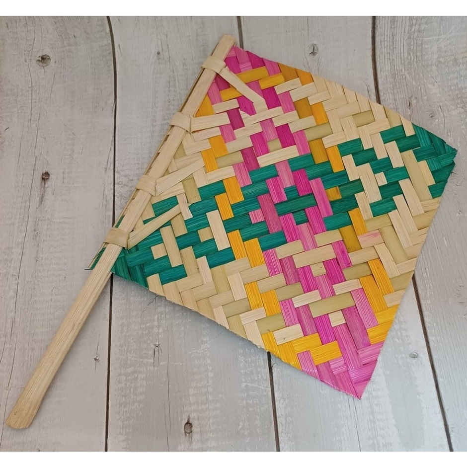 Bamboo Fan Multicoloured