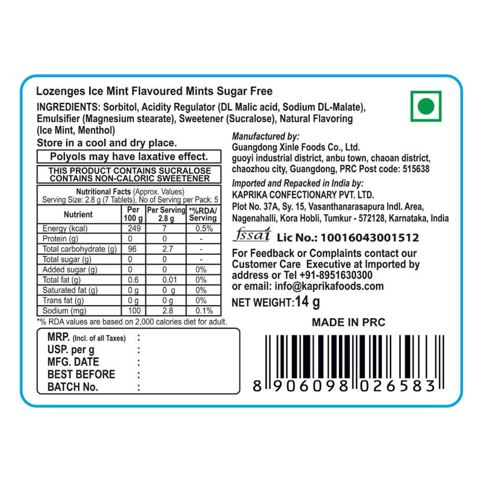 Americano Sugar Free Mint - Ice Mint