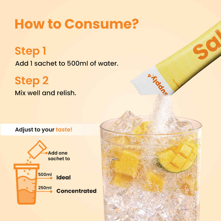 Supply6 Salts Mango Electrolyte Mix