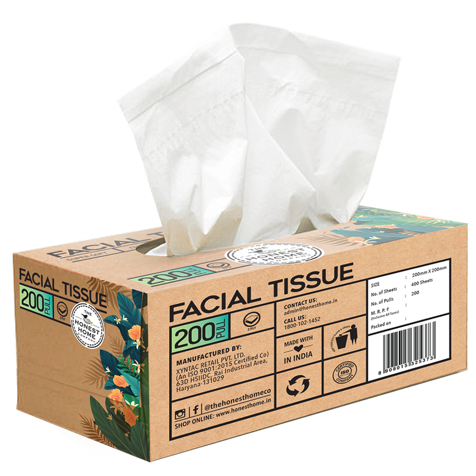 The Honest Home Company Facial Tissue Box - 200 Pulls