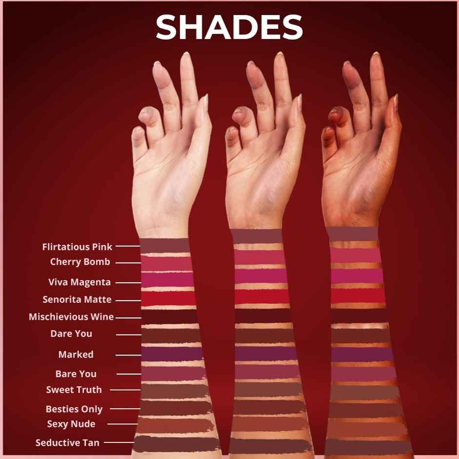 Colorbar Take Me As I Am Vegan Matte Refill - Viva Magenta - 007