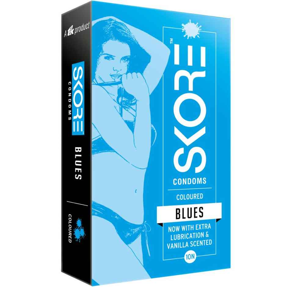 Skore Condoms - Blue Colored