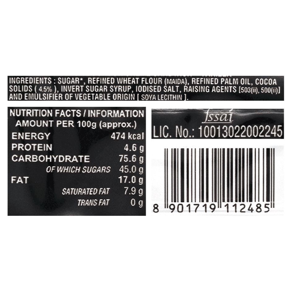 Parle Hide & Seek - Black Bourbon Vanilla Biscuits