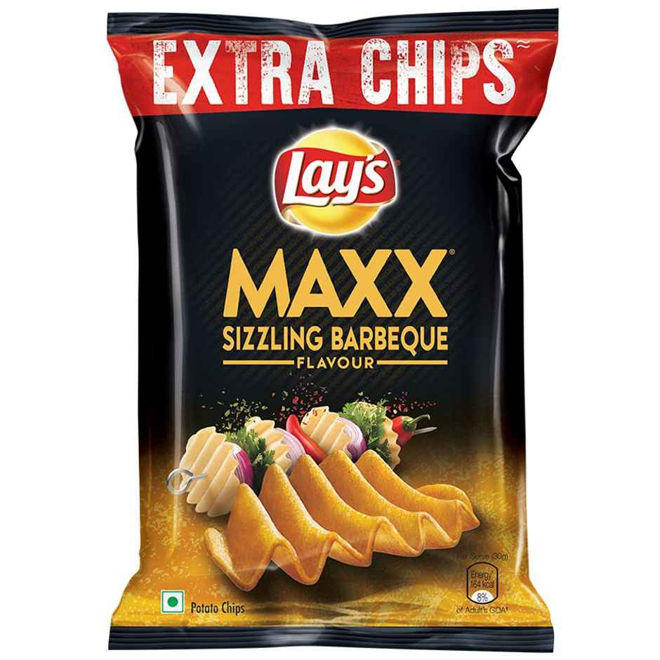 Lay's Maxx Sizzling Barbeque Crunchy Potato Chips 