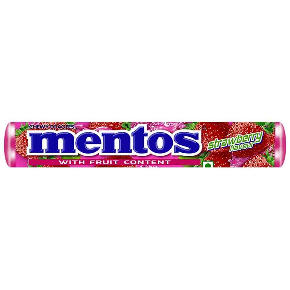 Mentos Chewy Candy Stick - Strawberry Flavour