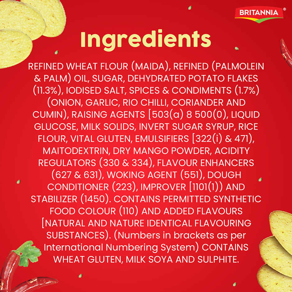Britannia 50-50 Potazos Masti Masala Flavoured Crackers | Combo