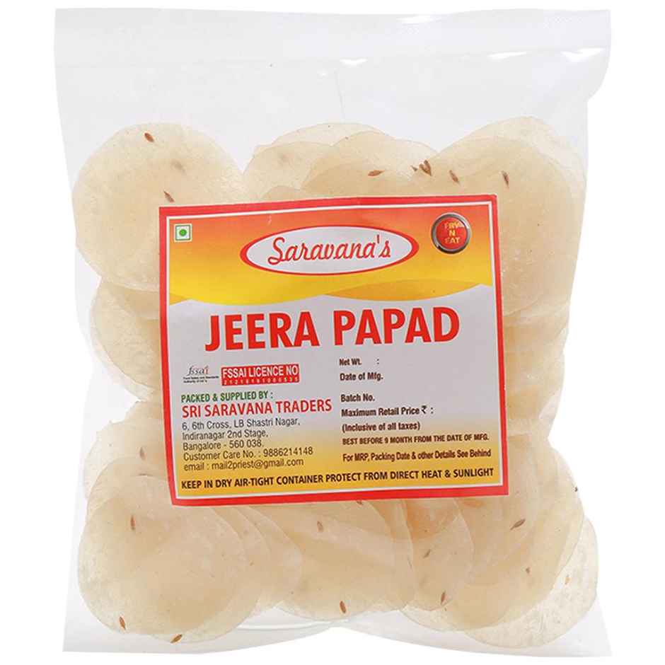 Saravana Jeera Papad