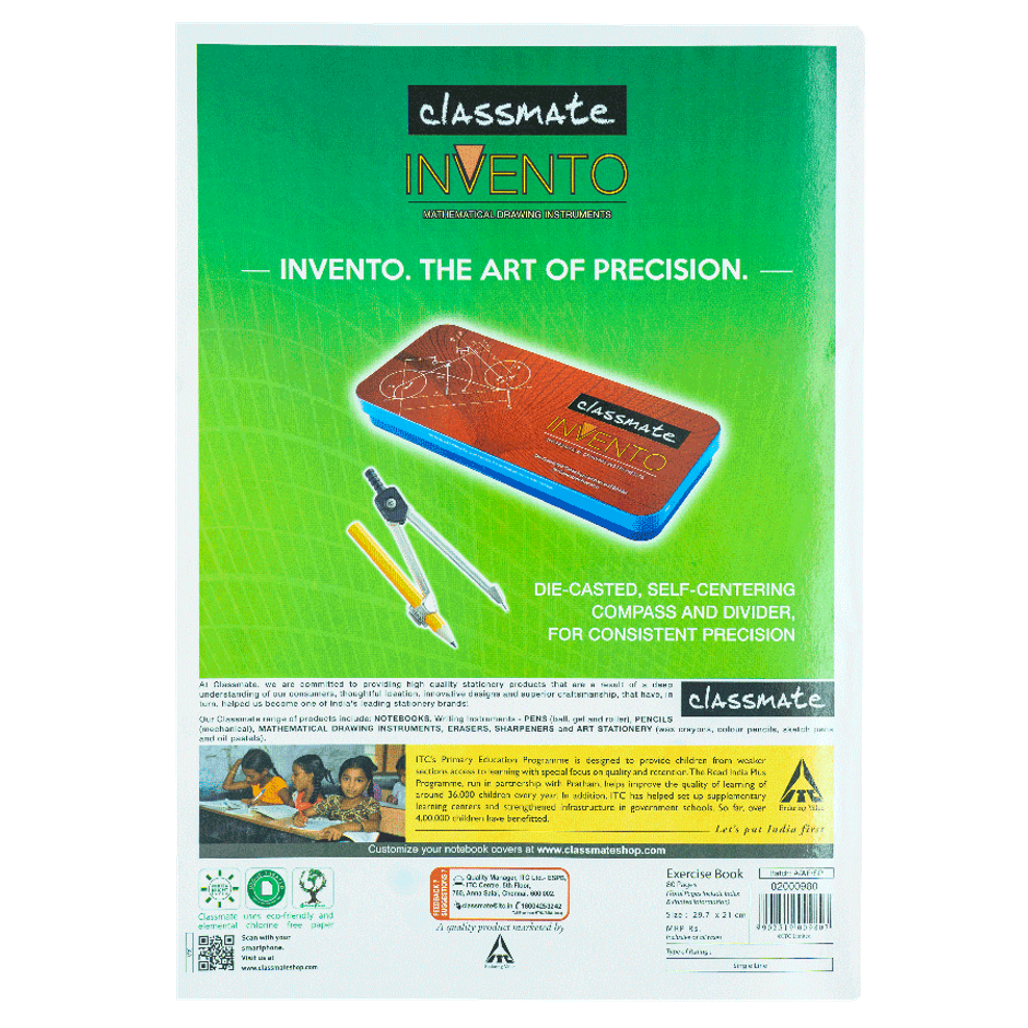 Classmate Longbook Soft Bound Single Line (84 Pages, 30 x 21 cm, Assorted Design)
