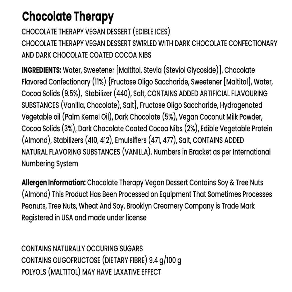 The Brooklyn Creamery Vegan Chocolate Therapy Ice Cream