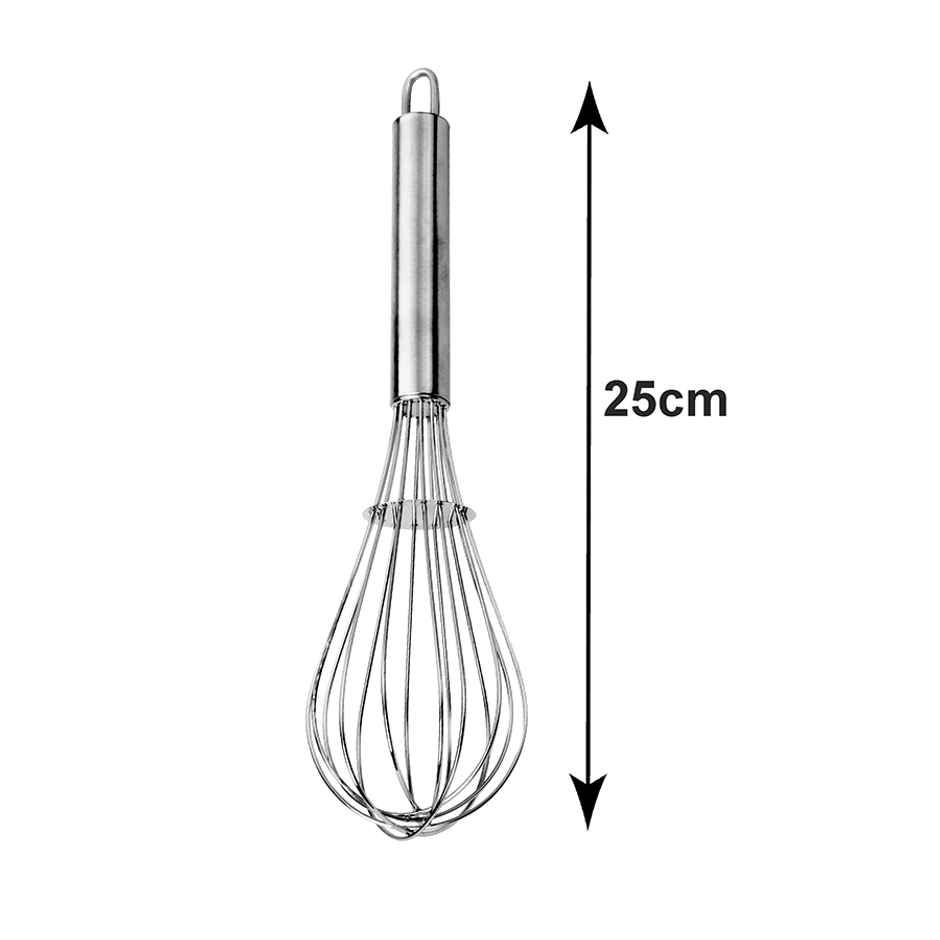 Petals Stainless Steel Egg Whisk/Beater/Cake Batter Whisker | 25cm