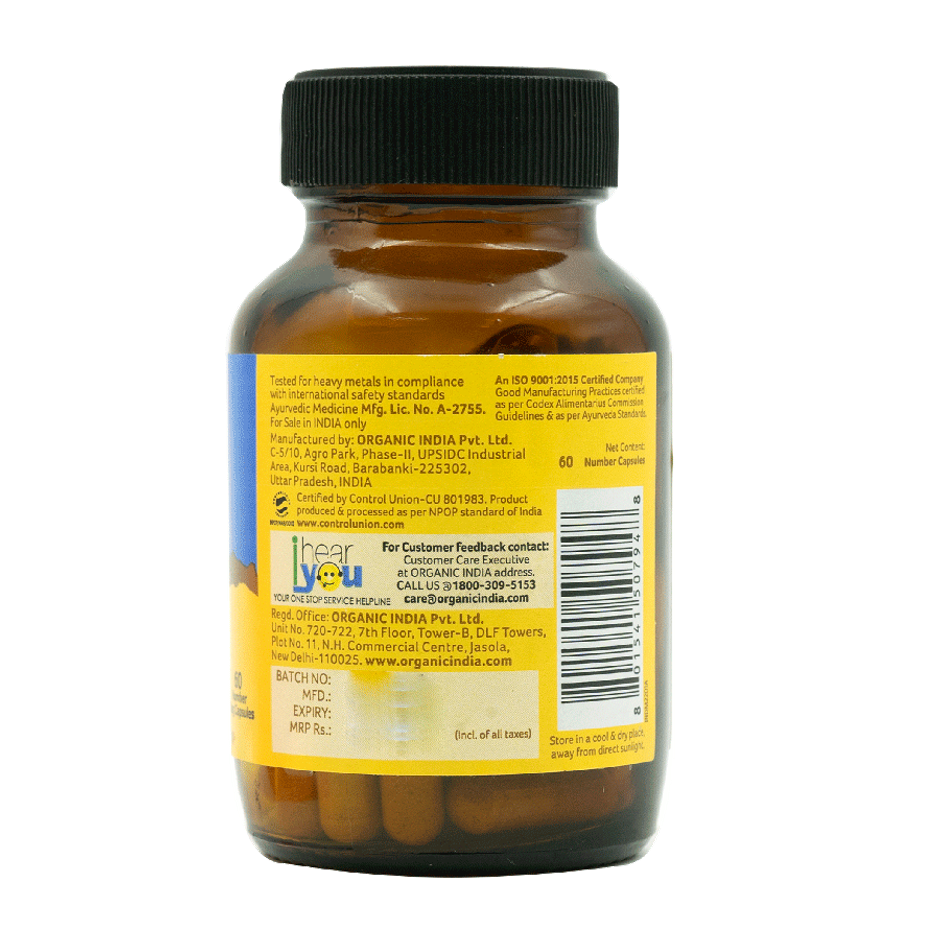 Organic India Turmeric Bottle