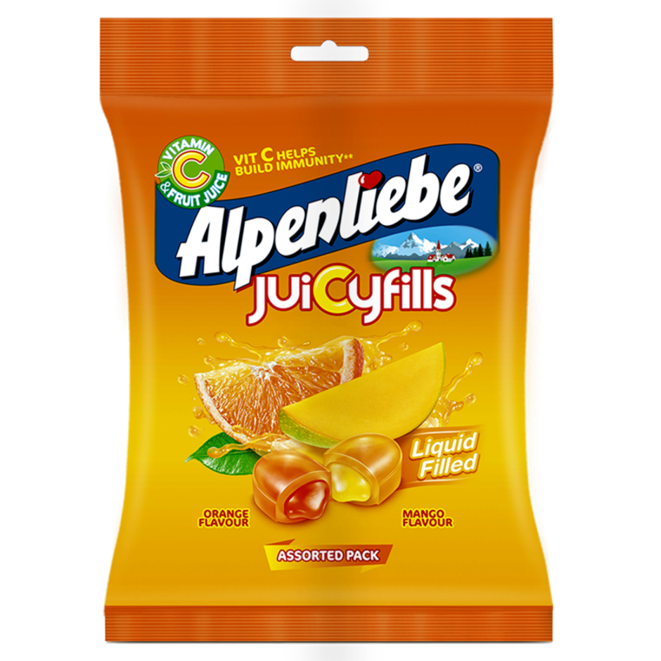 Alpenliebe Juicyfills Orange & Mango Assorted Candy