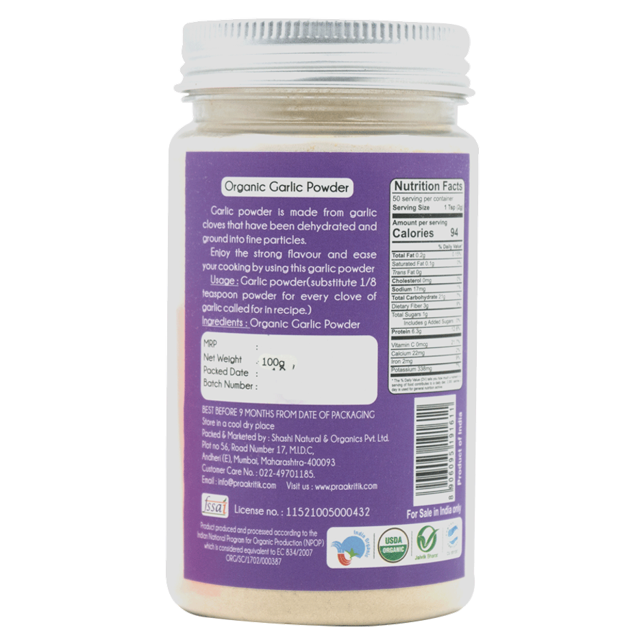 Praakritik Organic Garlic Powder